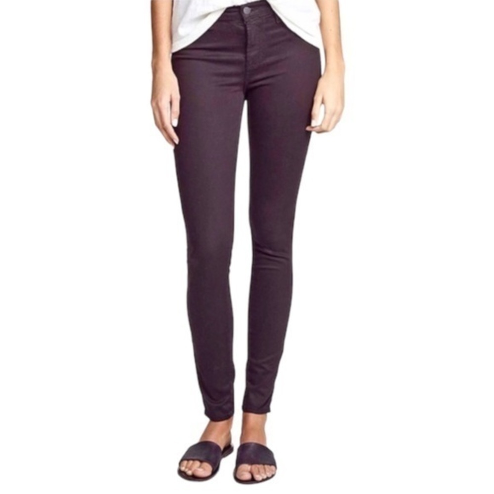 J Brand ✘ Super Skinny Size 28 Jeans 485 Mid-Rise, Dark Plum Purple 4850222